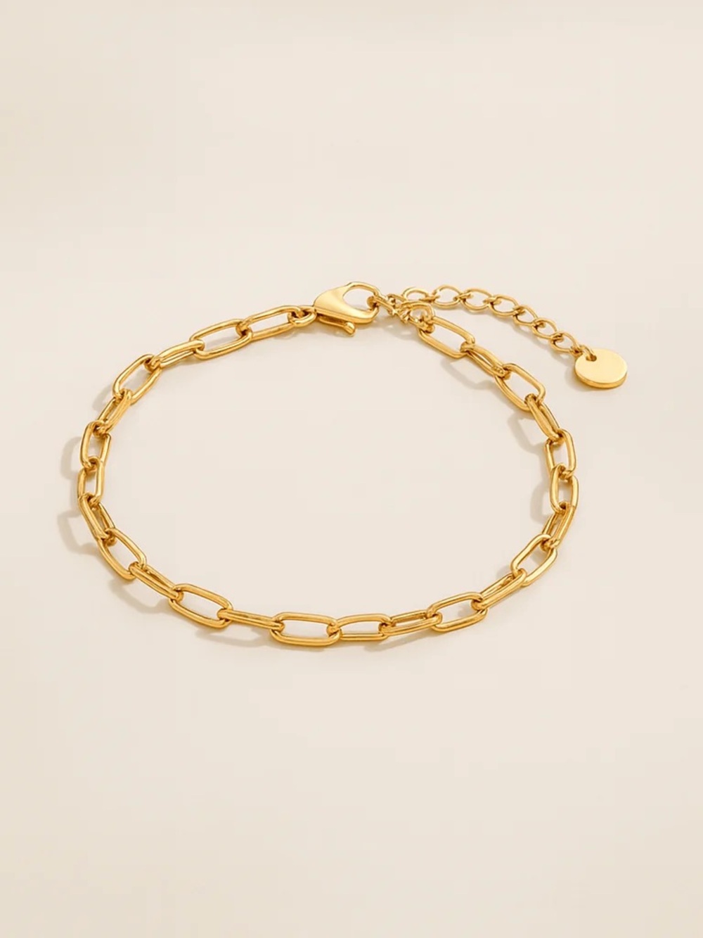 Louise Carter Gold Maui Paperclip Bracelet
